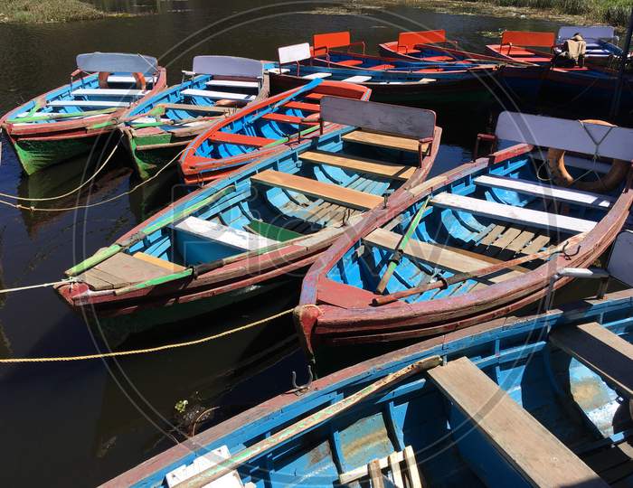 Boats at Kodaikanal lake
