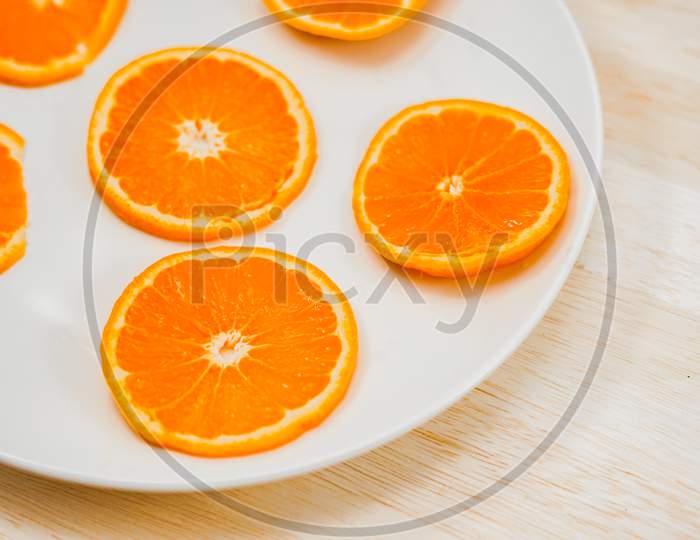Orange Of The Image That Has Been Placed In The Dish