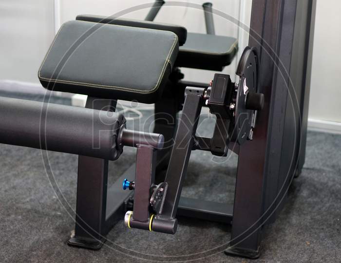 View Of Gym Equipment Used For Exercising