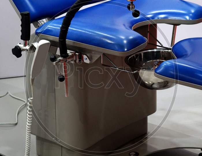 View Of Maternity Ward Metallic Chair In A Hospital