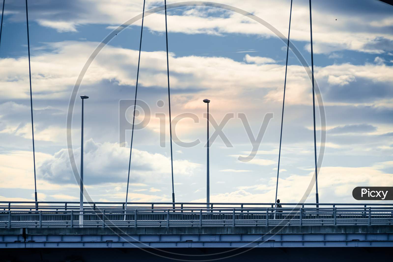 Tama Bridge And Dusk Sky