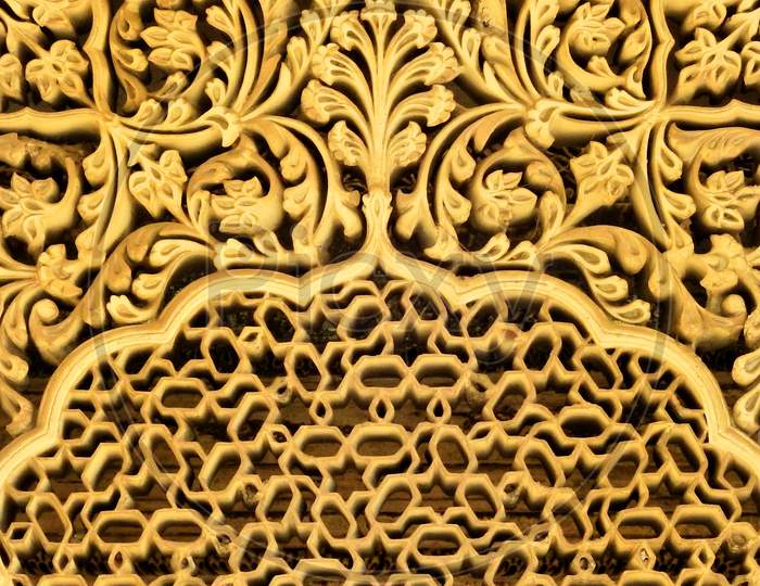 Image of Architechtural Details Lattice Work Of 200 Years Old Tombs Of ...