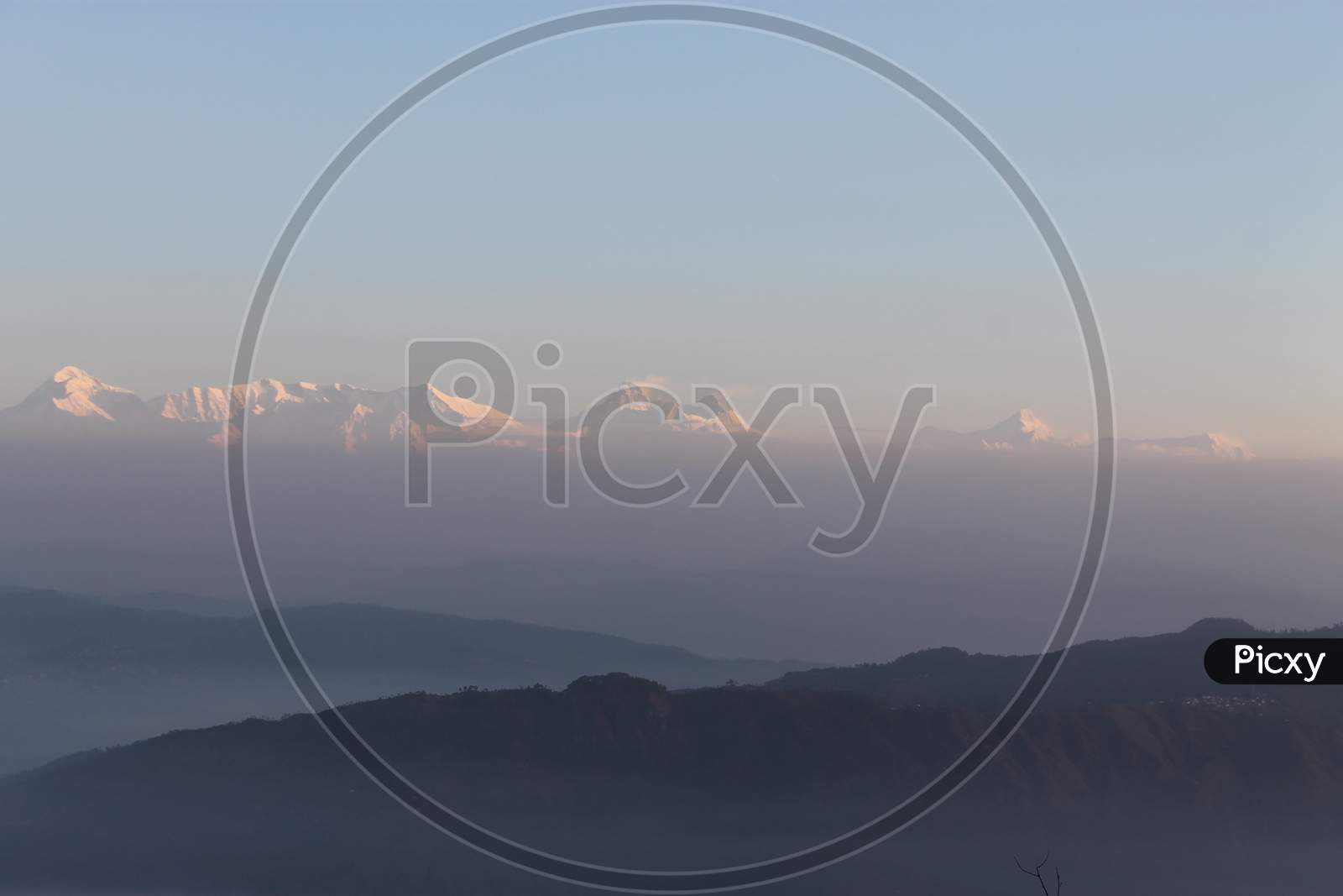 Beautiful Himalayan Range view From Uttarakhand.