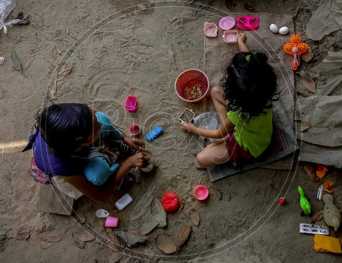 Childhood happiness and accessories in Bangladeshi children
