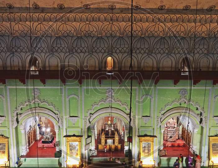 interior of Bara Imambara lucknow uttar pradesh