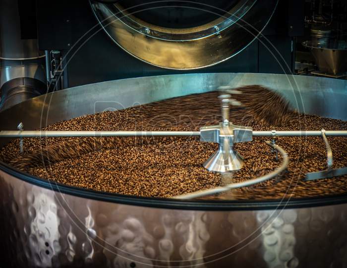 Image Of Coffee Beans To Be Roasted