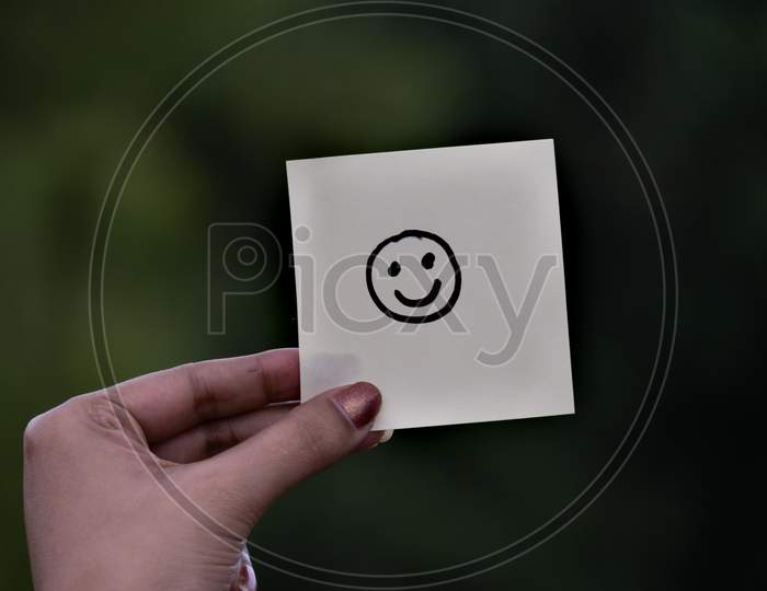 Face happy smiling woman sketch hand drawn Vector Image