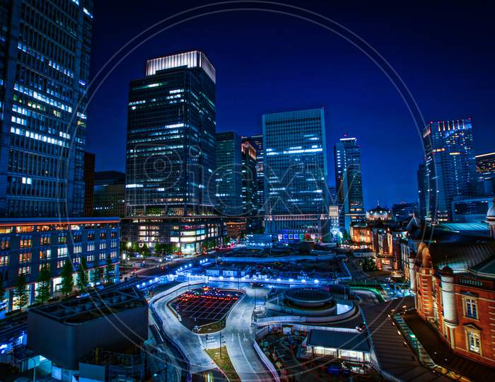 Light-Up Of Tokyo Station, Night View