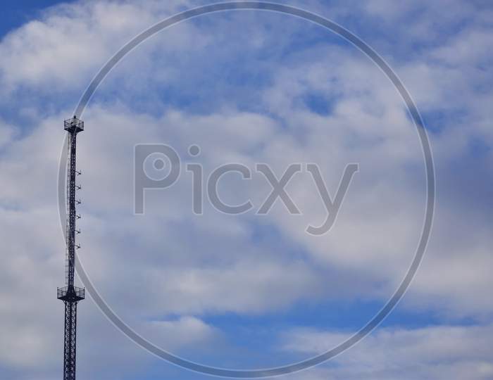 tower with cloud sky