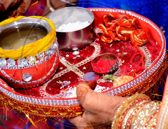 Beautiful Plate For Beautiful Indian Wedding Rituals And Ceremony