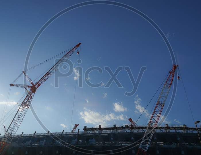 Construction Site Of New National Stadium