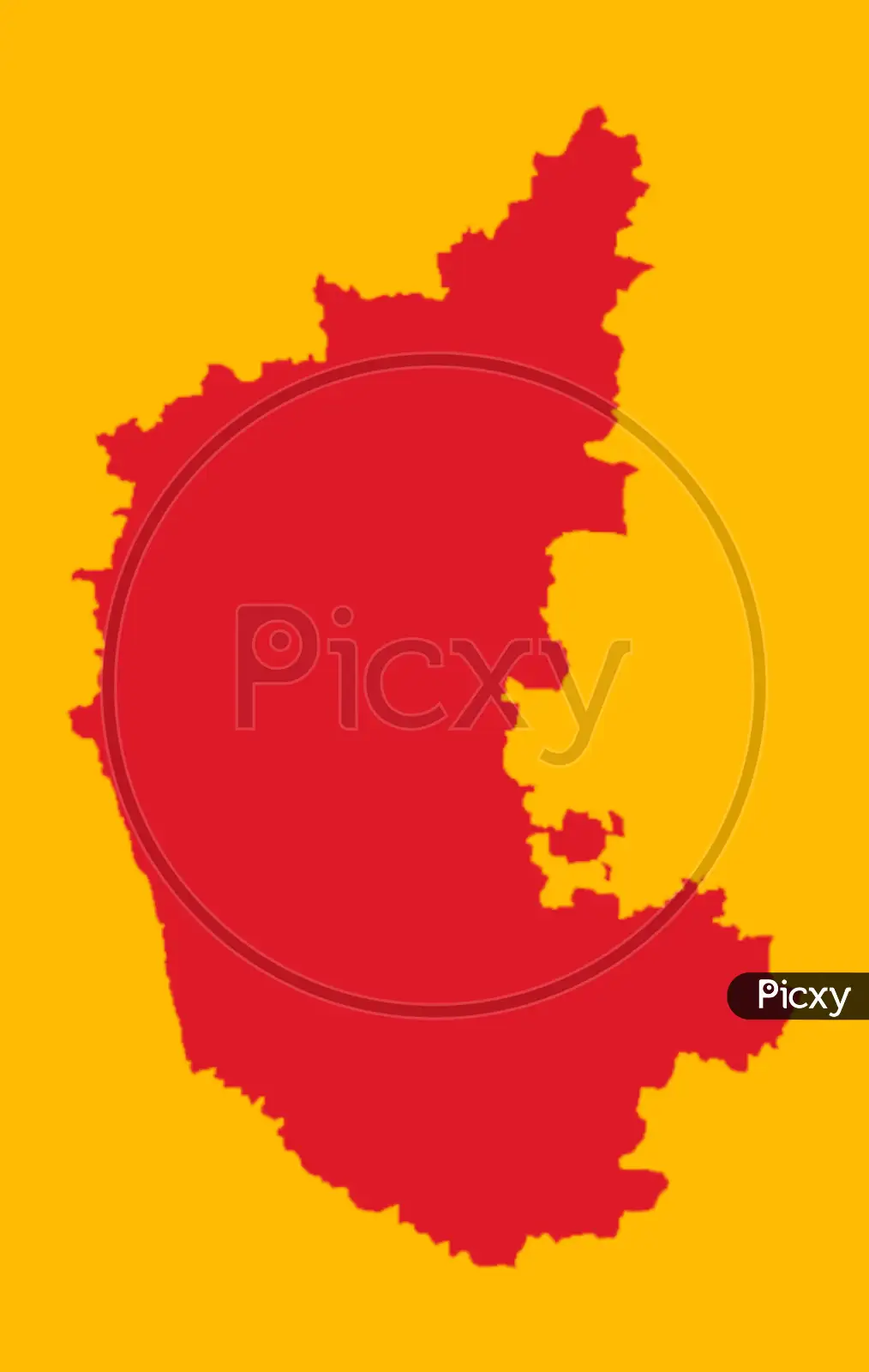 Karnataka state map, administrative division of India. Vector illustration.  25451641 Vector Art at Vecteezy
