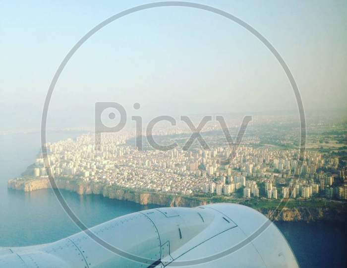 Airplane window view 😆