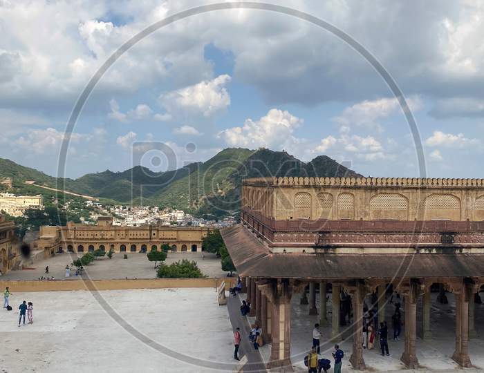 View From Amer Fort In Jaipur