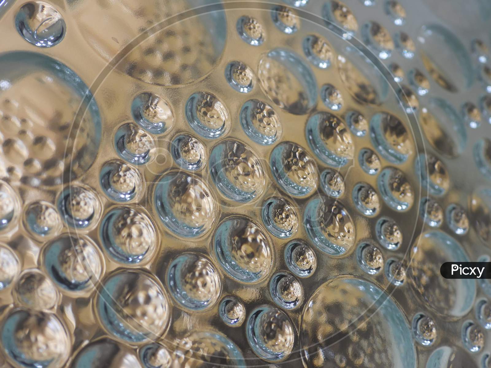 Closeup of decorative glass