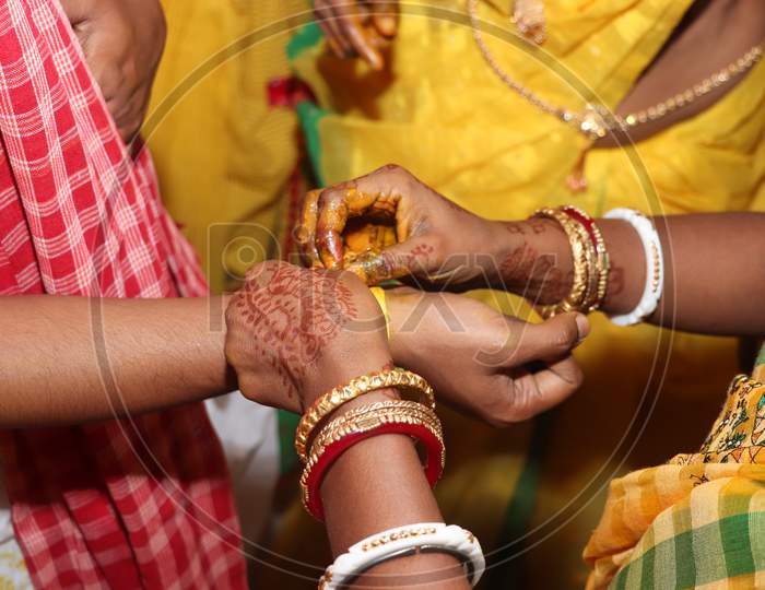 Indian Hindu Bengali Wedding Rituals After Gaye Holud