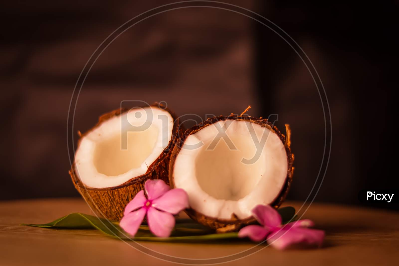 Healthy Coconut Milk With Whole Nut And Pieces,Coconut Powder And And Whole Coconut Hd Footage,