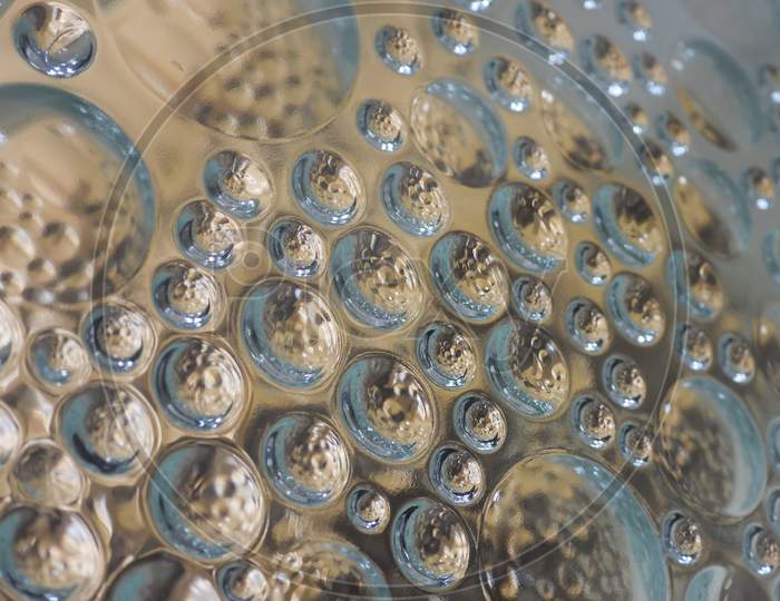 Closeup of decorative glass