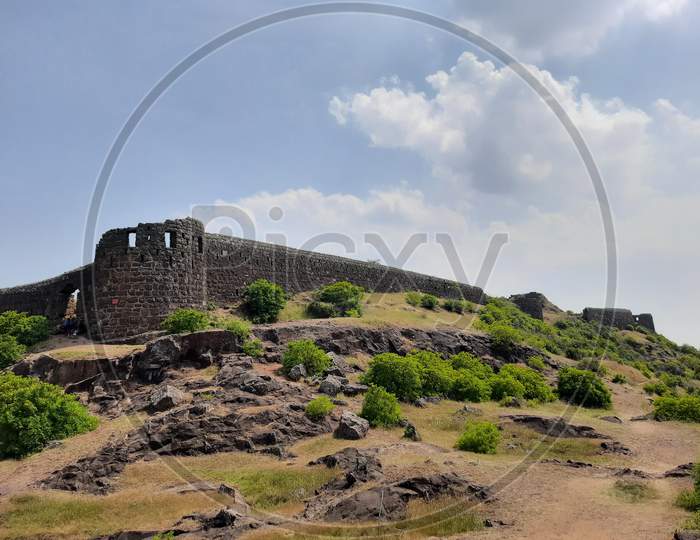 Malhagad fort Bhagawa