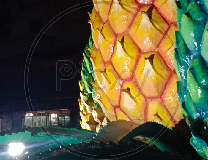 Beautiful Pineapple Statue On Middle Road