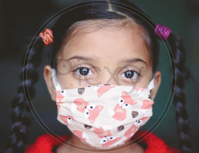 Girl child face mask
