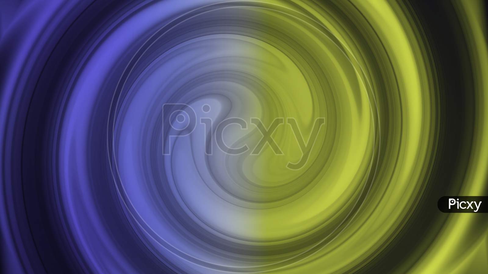 Blue And Yellow Abstract Animation Background