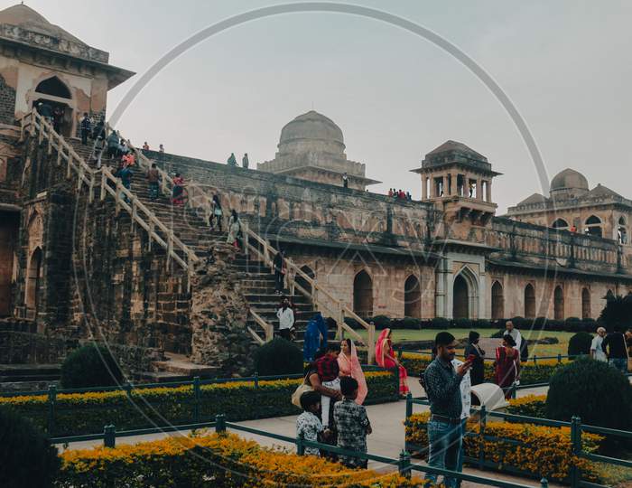 Jahaz Mahal is a palace in Mandu, Madhya Pradesh (India) in a shape of ship. the love story of Rani Rupmati and Baz Bahadur was happened in the past.