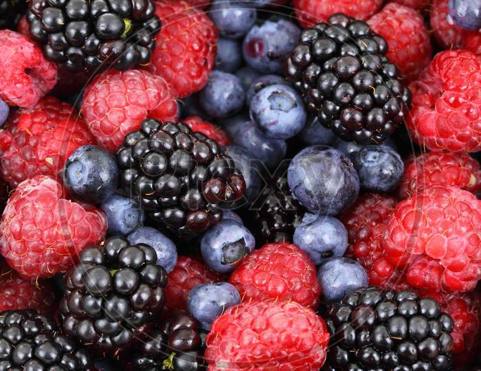 Berries fruits food