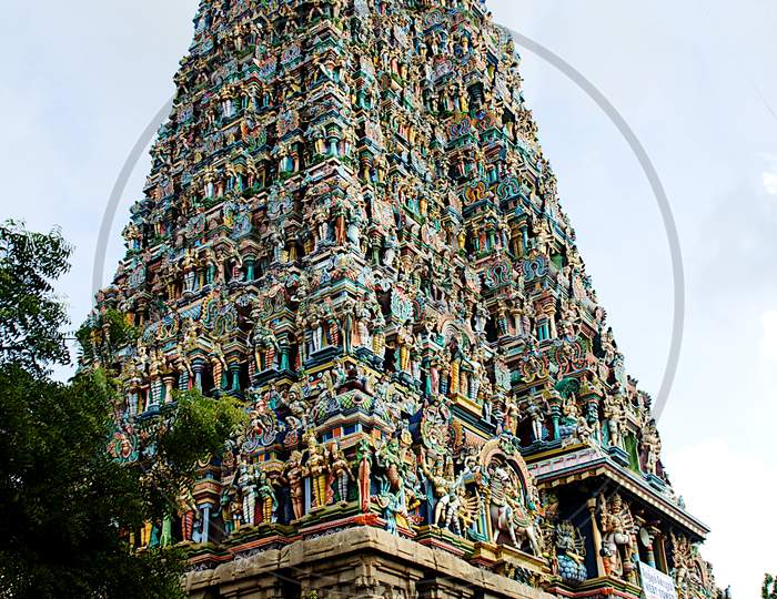 Meenakshi Temple Tower, Madurai