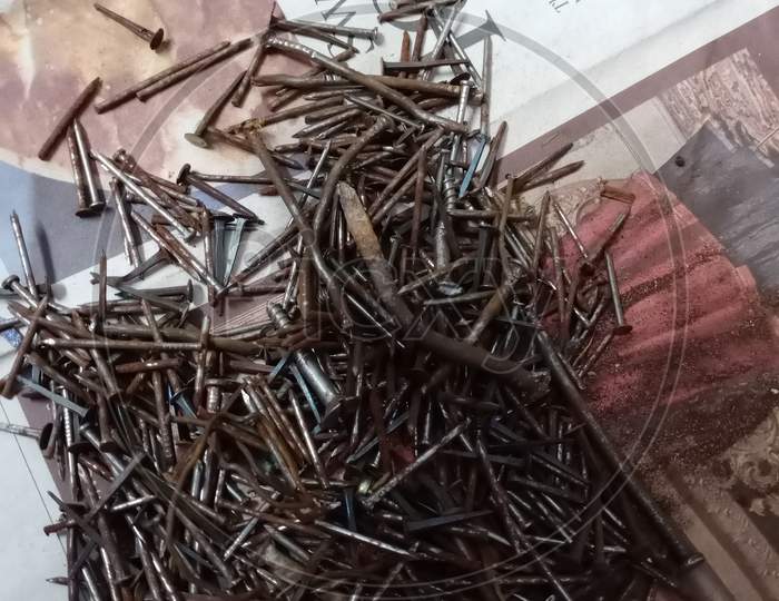 Rusted nails