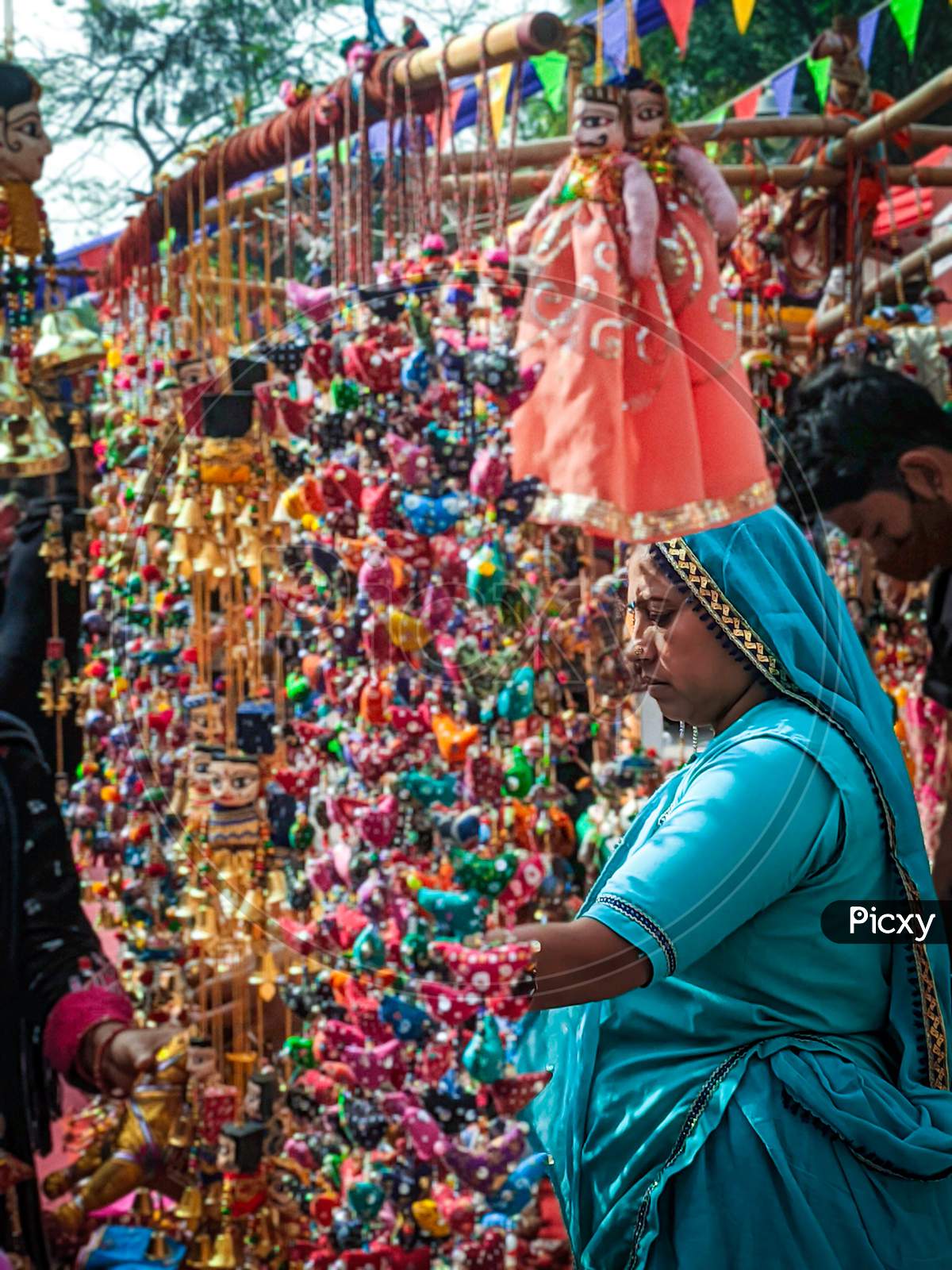 Rajasthani Woman Selling Handicrafts