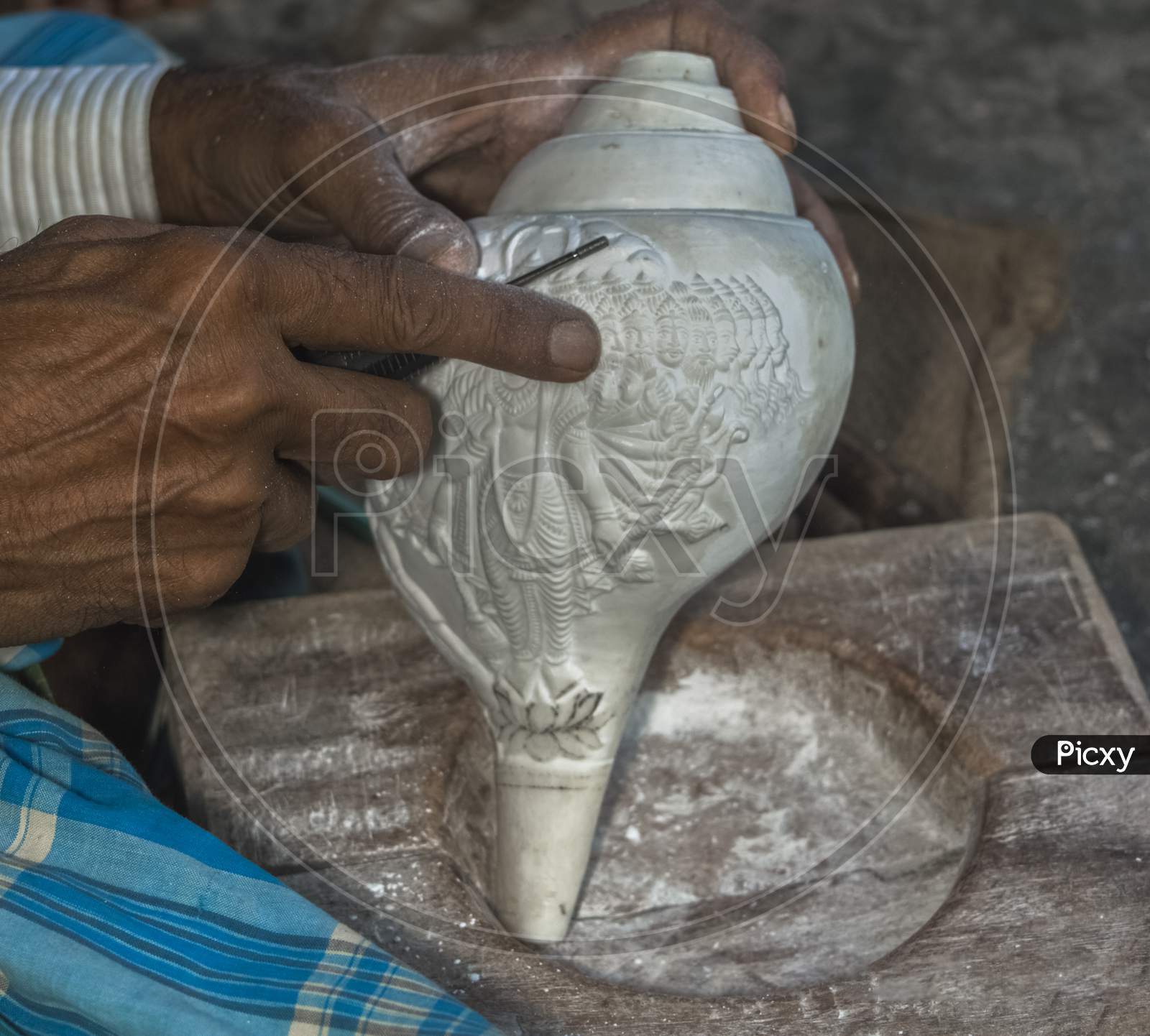 Conch Artist Village of bankura dist, Westbengal India