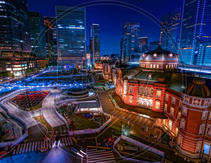 Light-Up Of Tokyo Station, Night View