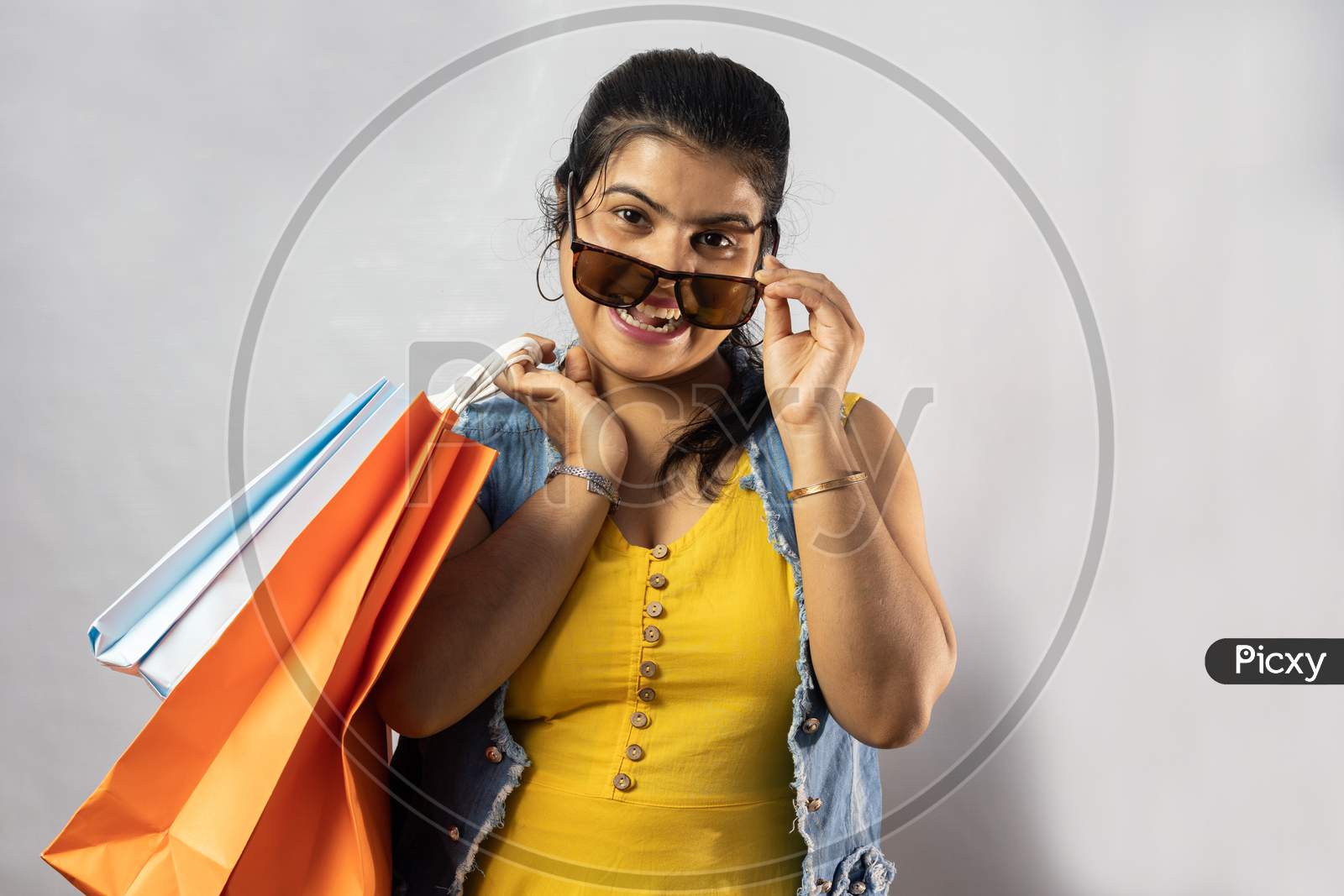 Woman With Shopping Bags