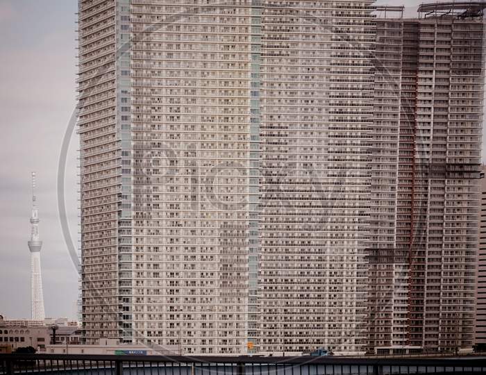 Image Of High-Rise Apartment Group Of Tokyo