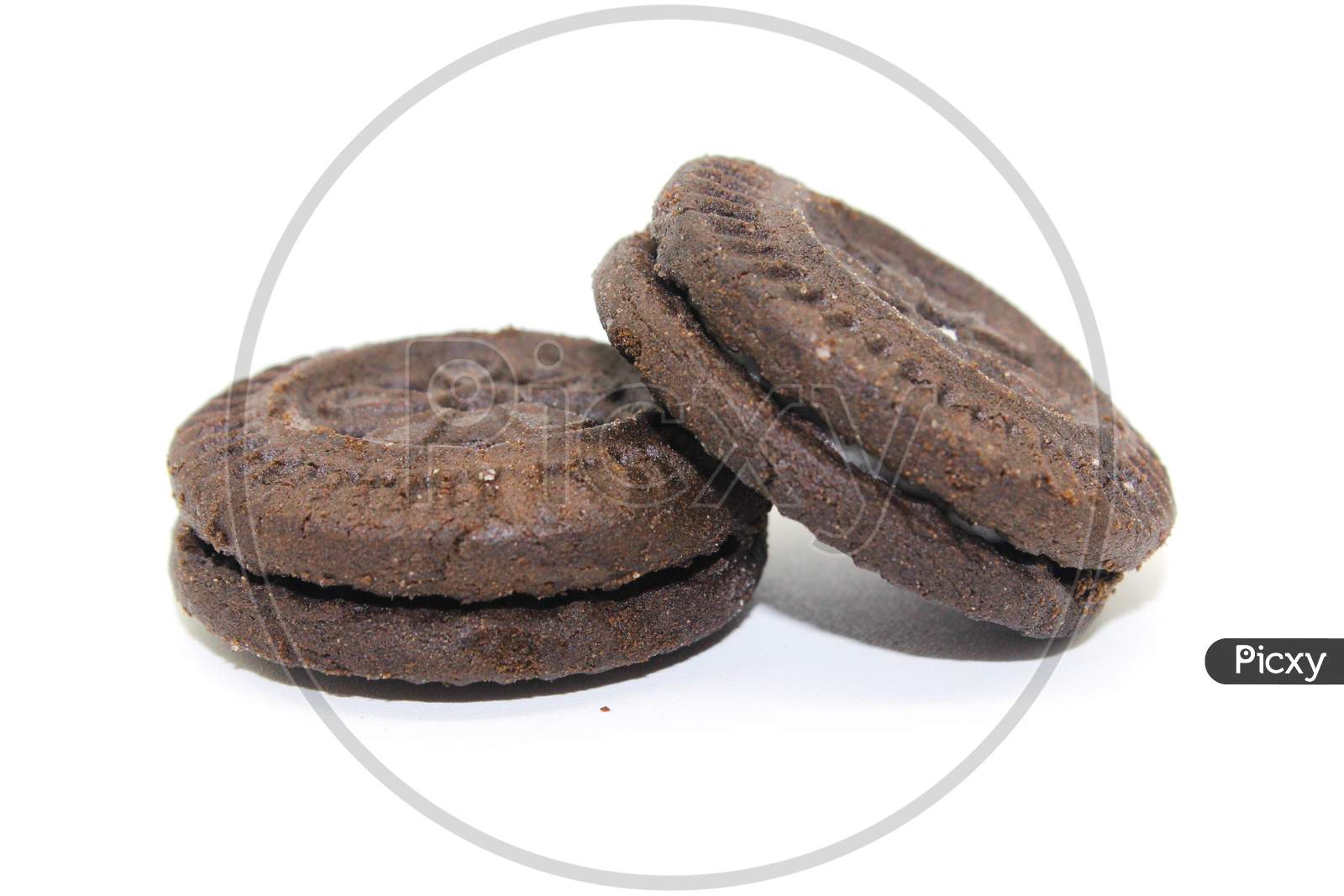 A Picture Of Biscuits On White Background With Selective Focus