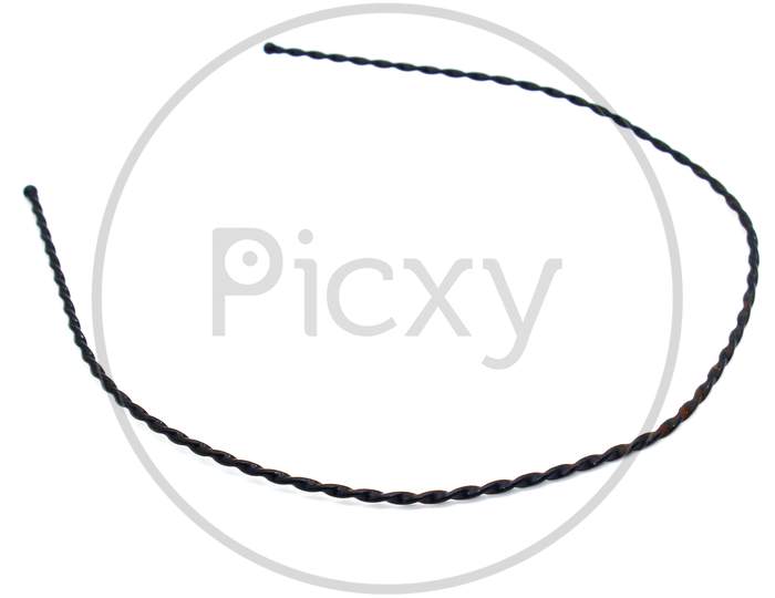 Hair Band On White Background With Selective Focus