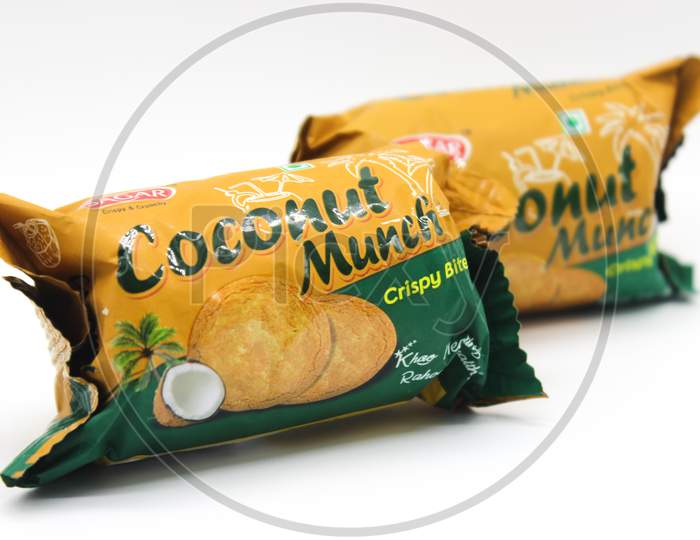 Noida , Utter Pardesh , India - October 18 2021 , Biscuits , A Picture Of Biscuits On White Background With Selective Focus In Noida October 18 2021