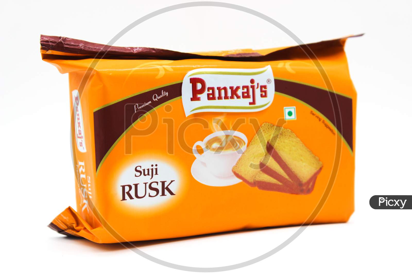 Noida , Utter Pardesh , India - October 20 2021 , Crispy Rusk , A Picture Of Crispy Rusk On White Background With Selective Focus In Noida October 20 2021
