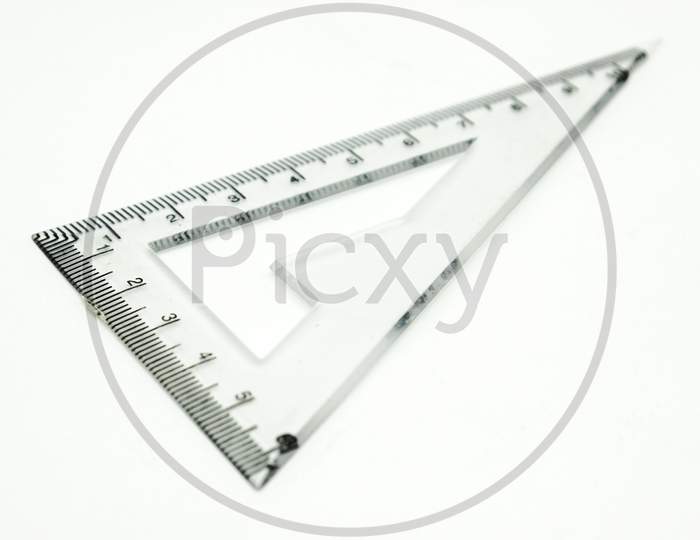 Protecter Maths Isolated On White Background With Selective Focus