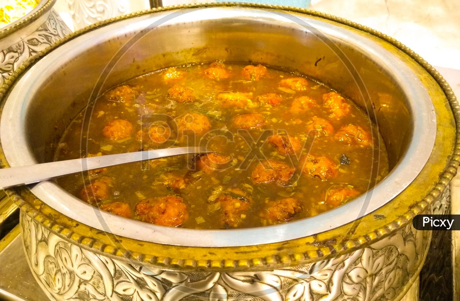 A Picture Of Vegetable Curry With Selective Focus