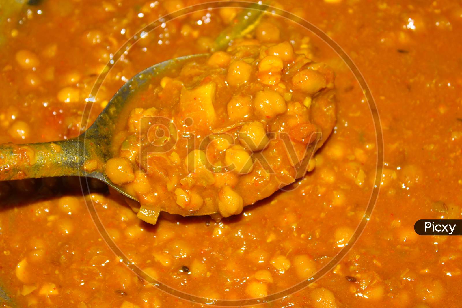 A Picture Of Chole Recipe With Selective Focus