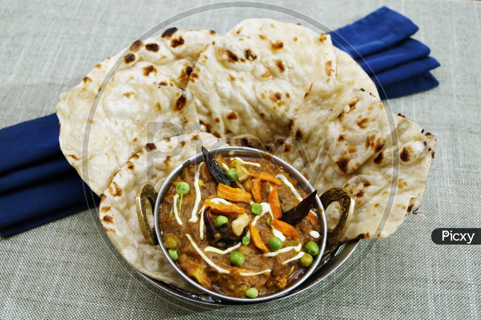 Mix Veg Curry & Butter Naan