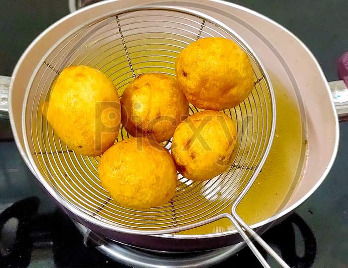 Potato Croquettes - Mashed Potatoes Balls Breaded And Deep Fried