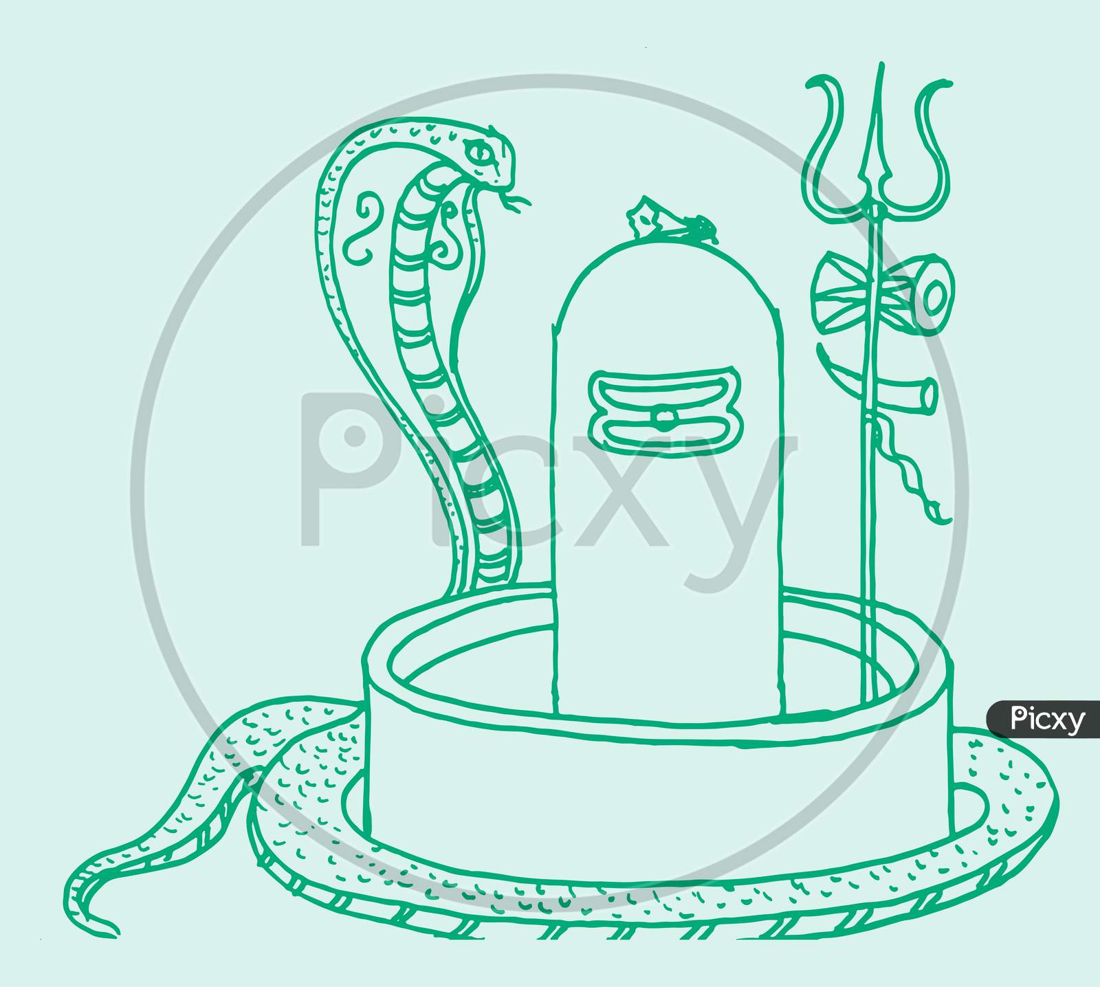 🙏HOW TO DRAW SHIVA LINGAM WITH A SNAKE AROUND ITS NECK🐍EASY DRAWING👍@TamilNewArt  - YouTube