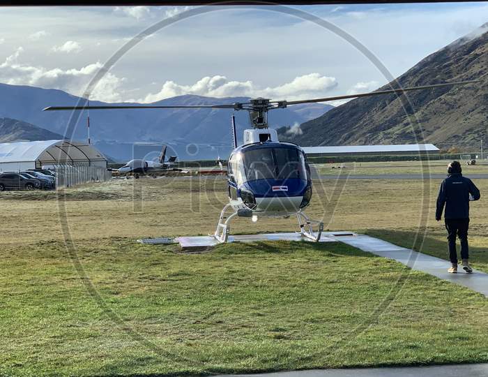 Helicopter ride at queens town NZ