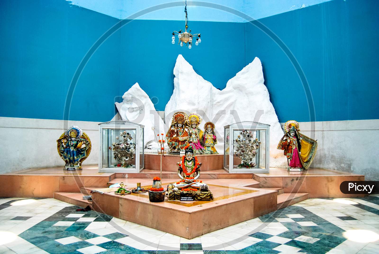 Idols Of Deities Inside The Hindu Temple In India