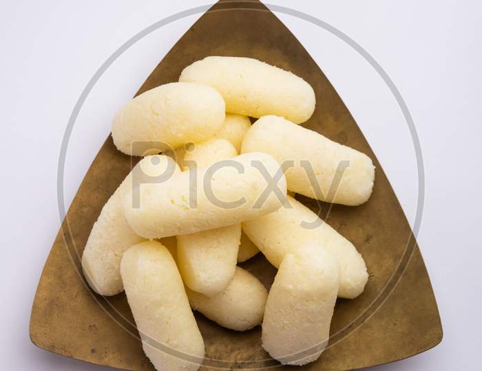 Image of Cham Cham Is A Bengali Sweet Made By Curdling Milk And Then