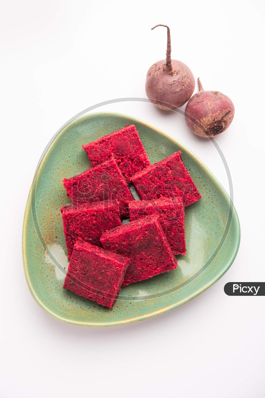 Beetroot Barfi Or Barfee Or Burfi Is An Indian Healthy Sweet With Raw Root Vegetable