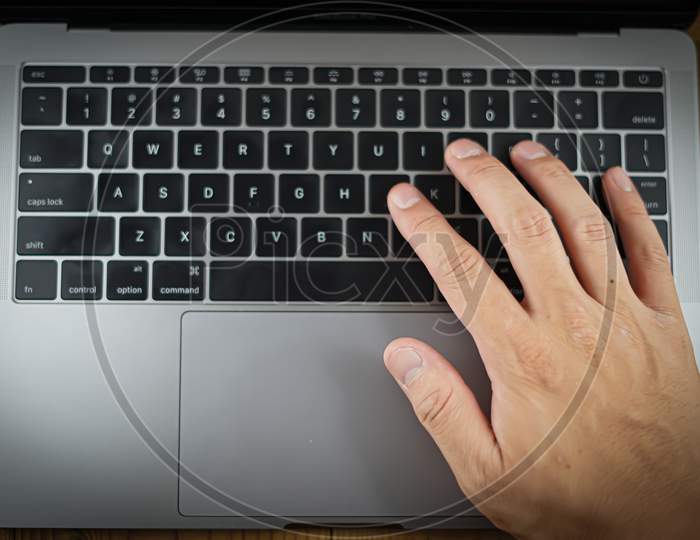 Keyboard Image Of Stylish Laptop